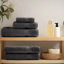 vidaXL 12 tlg. Premium-Handtuch-Set SOLUND Anthrazit 600 g/m²
