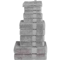vidaXL 12 tlg. Premium-Handtuch-Set SOLUND Grau 600 g/m²