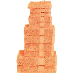 vidaXL 12 tlg. Premium-Handtuch-Set SOLUND Orange 600 g/m²