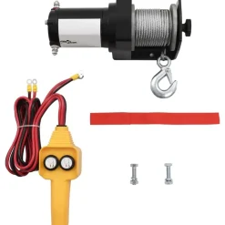 vidaXL 12 V Elektrische Seilwinde 907 kg Kabel-Fernbedienung