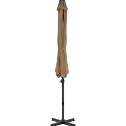 vidaXL Ampelschirm mit Aluminium-Mast 300 cm Taupe
