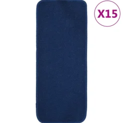 vidaXL Antirutsch Stufenmatten 15 Stk. 60x25 cm Marineblau Rechteckig