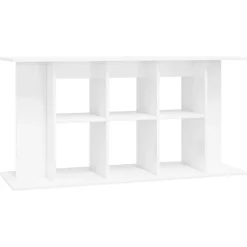vidaXL Aquariumständer Hochglanz-Weiß 120x40x60 cm Holzwerkstoff