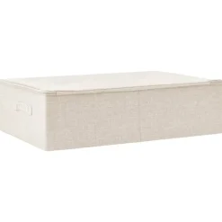 vidaXL Aufbewahrungsbox Stoff 70x40x18 cm Creme