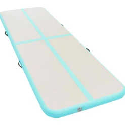 vidaXL Aufblasbare Gymnastikmatte mit Pumpe 300x100x10 cm PVC Grün