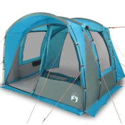 vidaXL Autozelt 4 Personen Blau Wasserfest