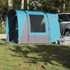 vidaXL Autozelt 4 Personen Blau Wasserfest