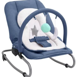vidaXL Babywippe Marineblau Stahl