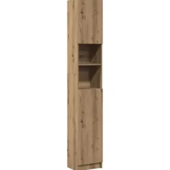 vidaXL Badezimmerschrank Artisan Oak 32x25,5x190 cm Holzwerkstoff