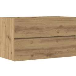 vidaXL Bad-Hängeschrank Artisan-Eiche 80x38,5x45 cm Holzwerkstoff