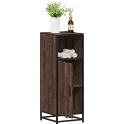 vidaXL Badschrank Braun Eichen-Optik 35x37,5x100 cm Holzwerkstoff