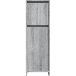 vidaXL Badschrank Grau Sonoma 30x30x95 cm Holzwerkstoff