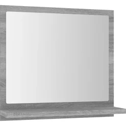 vidaXL Badspiegel Grau Sonoma 40x10,5x37 cm Holzwerkstoff