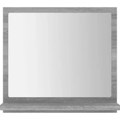 vidaXL Badspiegel Grau Sonoma 40x10,5x37 cm Holzwerkstoff