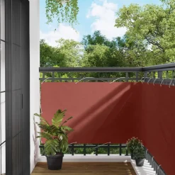 vidaXL Balkonsichtschutz Terrakotta 100 x 1000 cm Oxford-Stoff
