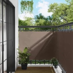 vidaXL Balkonsichtschutz Taupe 110 x 600 cm Oxford-Stoff