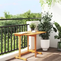 vidaXL Balkontisch Klappbar 90x60x72 cm Massivholz Akazie