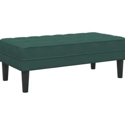 vidaXL Bank mit Kissen Dunkelgrün 113 x 57 x 39 cm Samt