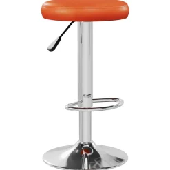 vidaXL Barhocker 2 pcs Orange 31 x 31 x 87 cm Kunstleder