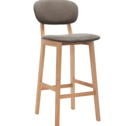 vidaXL Barhocker 2 Stk. Taupe Stoff
