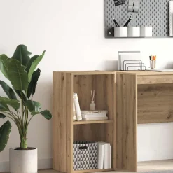 vidaXL Bücherregal Artisan-Eiche 40x30x77 cm Holzwerkstoff
