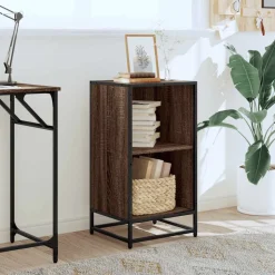 vidaXL Bücherregal Braun Eichen-Optik 40x35x76 cm Holzwerkstoff