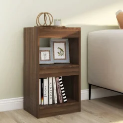 vidaXL Bücherregal/Raumteiler Braun Eichen-Optik 40x30x72 cm