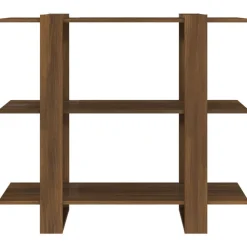 vidaXL Bücherregal/Raumteiler Braun Eichen-Optik 100x30x87 cm