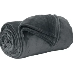vidaXL Überwurfdecke Dunkelgrau 130 x 150 cm Fleece
