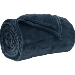 vidaXL Überwurfdecke Marineblau 130 x 150 cm Fleece