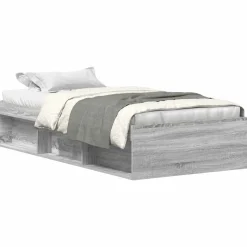 vidaXL Bettgestell Grau Sonoma 90x200 cm