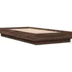 vidaXL Bettgestell ohne Matratze Braun Eiche 100x200 cm Holzwerkstoff