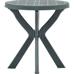 vidaXL Bistrotisch Grün Ø70 cm Kunststoff
