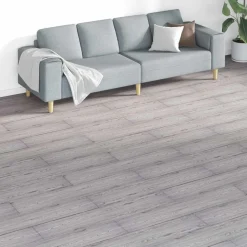 vidaXL Bodenplanken 18 pcs Dunkelgrau 5,26 m² PVC