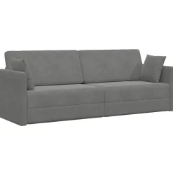 vidaXL Boden-Sofa-Bett Dunkelgrau 213 x 70 x 77 cm Samt