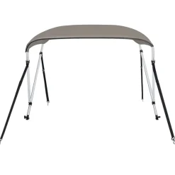 vidaXL 2-Bow Bimini Top Grau 150x120x110 cm