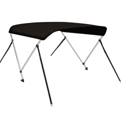 vidaXL 2-Bow Bimini Top Schwarz 150x120x110 cm