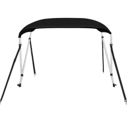 vidaXL 2-Bow Bimini Top Schwarz 150x120x110 cm