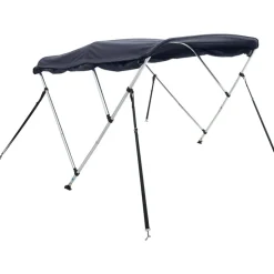 vidaXL 3-Bow Bimini-Top mit Seitenteilen 183x(185-198)x137 cm