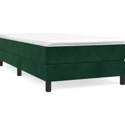 vidaXL Boxspringbettgestell Dunkelgrün 80x200 cm Samt