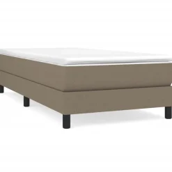 vidaXL Boxspringbettgestell Taupe 80x200 cm Stoff
