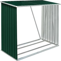 vidaXL Brennholzlager Verzinkter Stahl 163 x 83 x 154 cm Grün