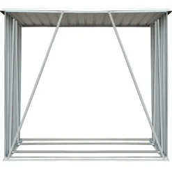 vidaXL Brennholzlager Verzinkter Stahl 163 x 83 x 154 cm Grün