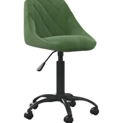 vidaXL Bürostuhl Dunkelgrün Samt