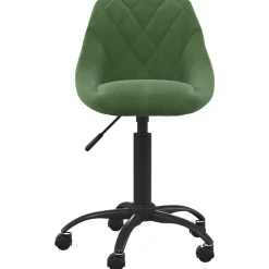 vidaXL Bürostuhl Dunkelgrün Samt