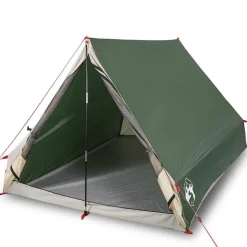 vidaXL Camping-Keilzelt 2 Personen Grün Wasserdicht