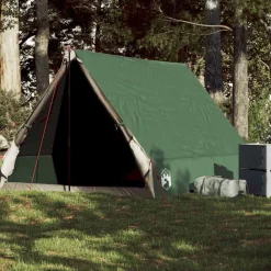 vidaXL Camping-Keilzelt 2 Personen Grün Wasserdicht
