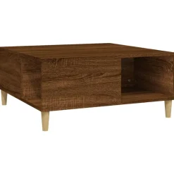 vidaXL Couchtisch Braun Eichen-Optik 80x80x36,5 cm Holzwerkstoff