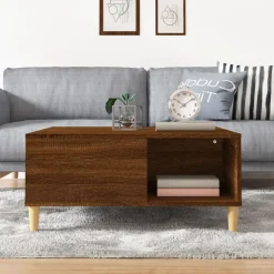 vidaXL Couchtisch Braun Eichen-Optik 80x80x36,5 cm Holzwerkstoff