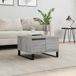 vidaXL Couchtisch Grau Sonoma 55x55x36,5 cm Holzwerkstoff
